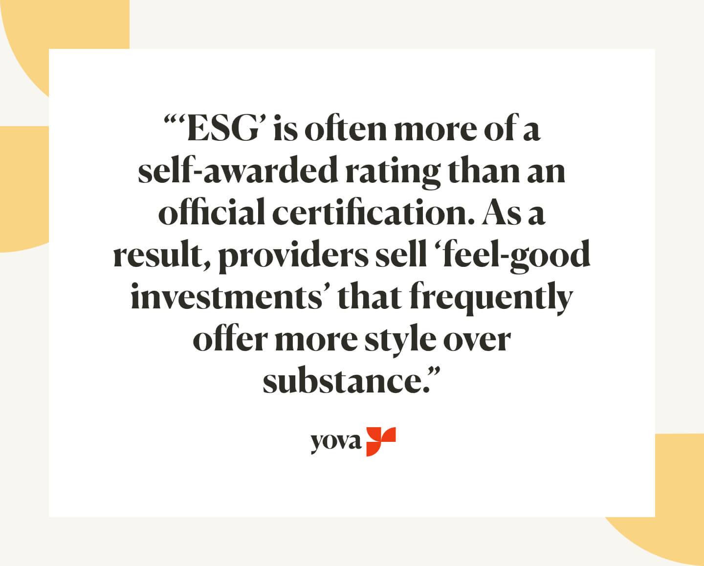 What does ESG really mean?