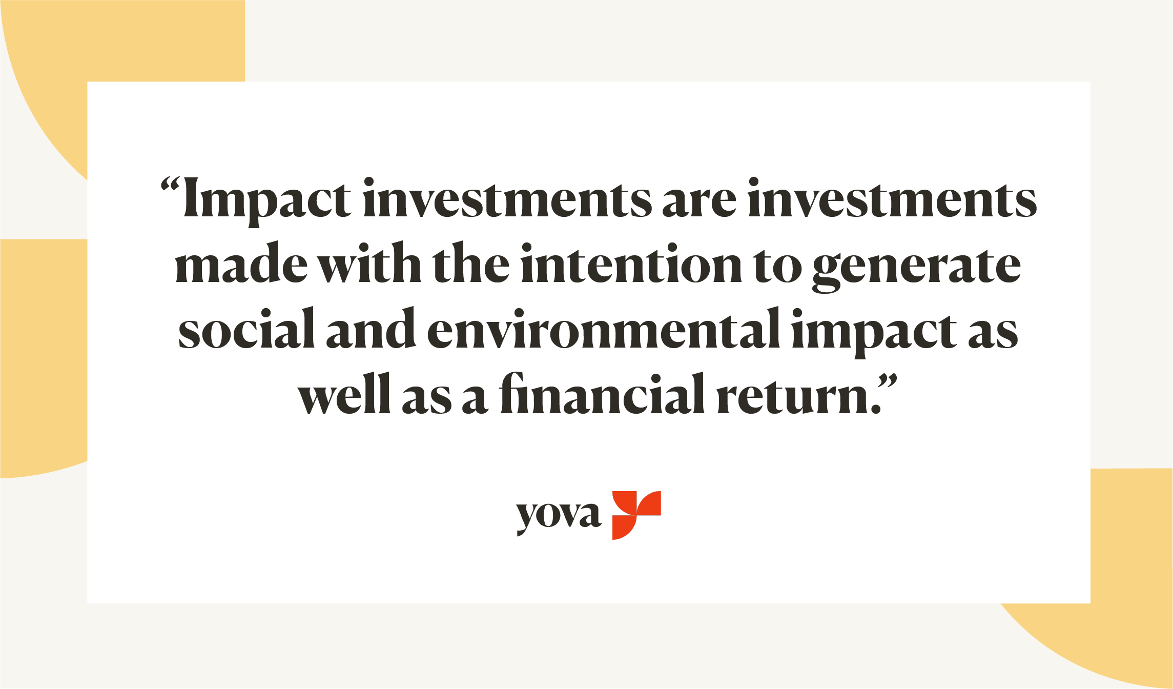 impact investing definition Inyova