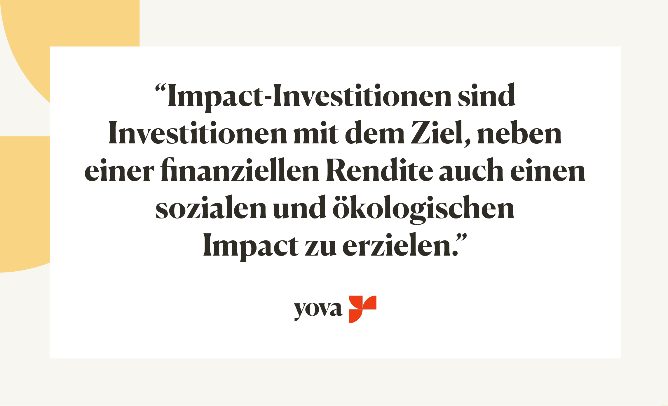 Impact Investing Definition Inyova
